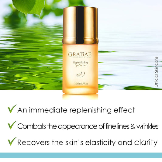 Gratiae Organics Replenishing Eye Serum, 1.02 Ounce